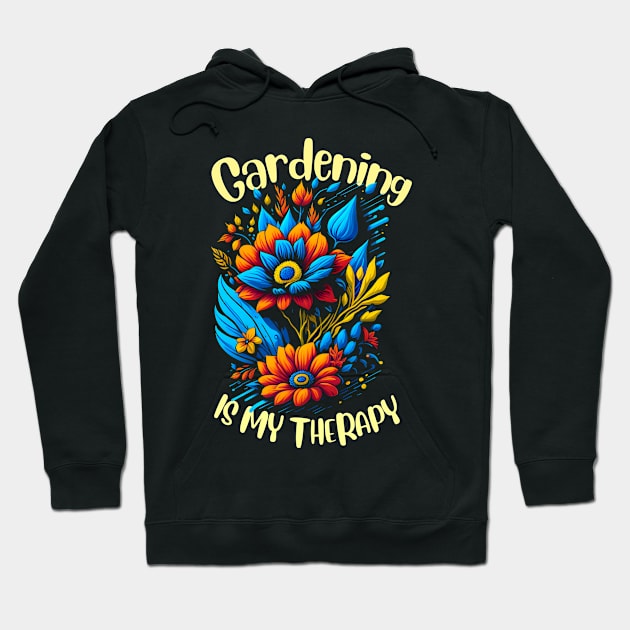 Gardening is my therapy Hoodie by T-shirt US